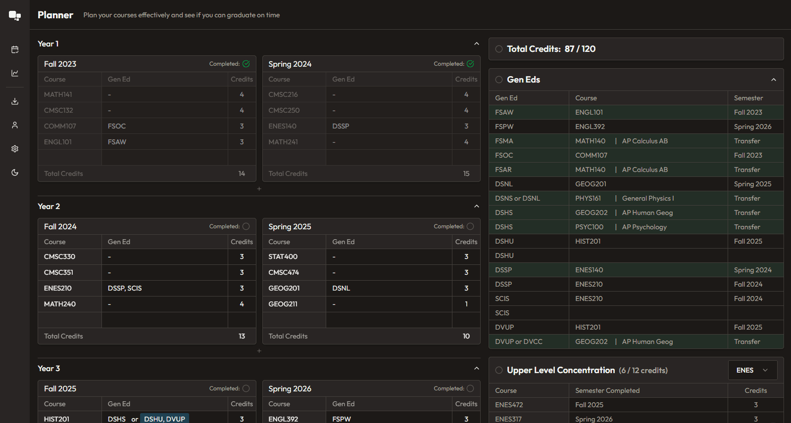 app screen